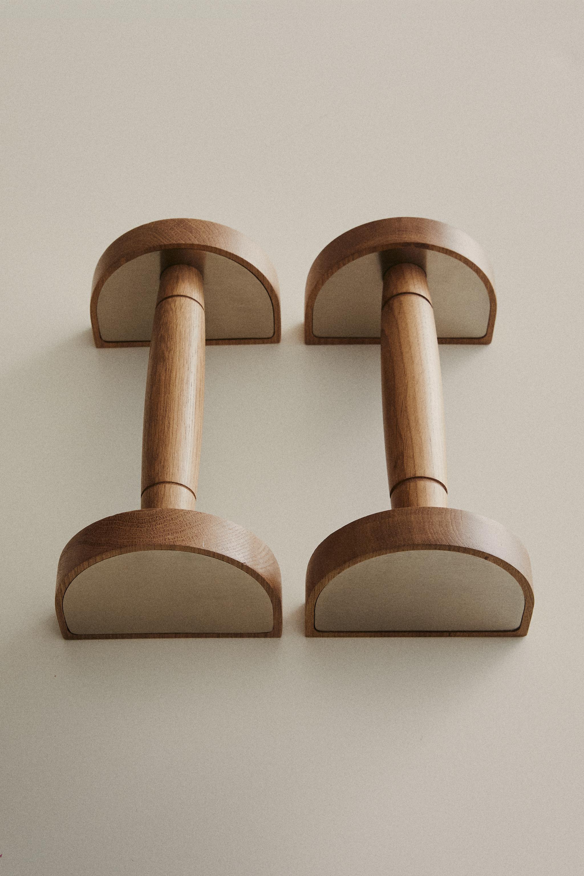 LOT MANIQUES POMPES BOIS CHÊNE (LOT DE 2)